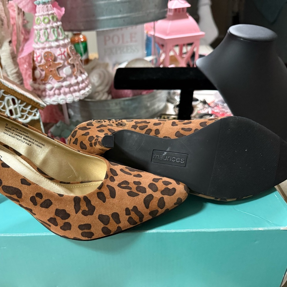 Maurices Brown Leopard Print Heels